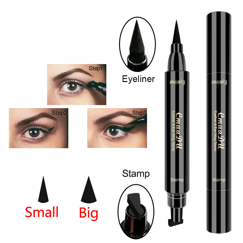 CmaaDU Dual-Ended Wing Stamp Eyeliner Pen